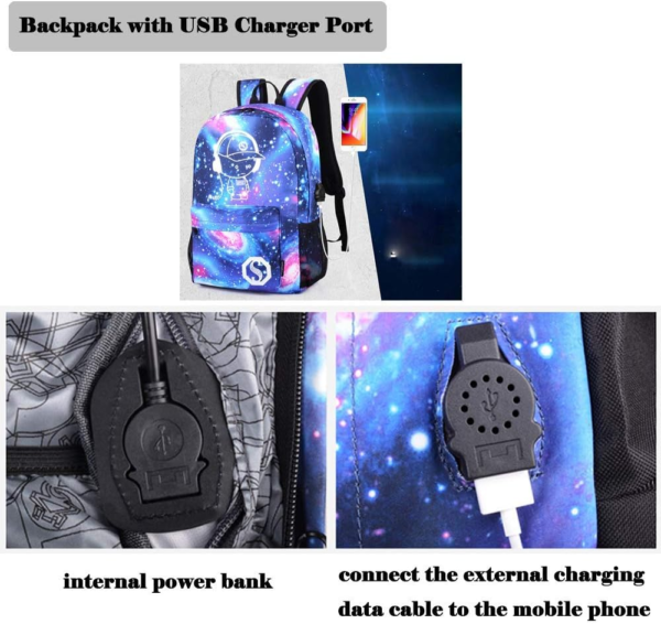 Backpack for Teen Boys, Anime Backpack Casual Daypack for Travel - Image 5
