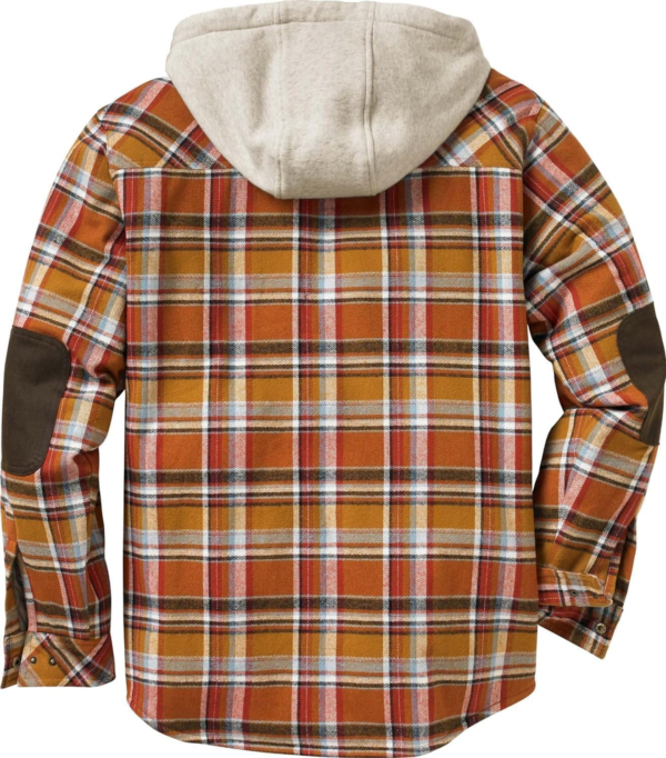 Men'S Camp Night Berber Lined Hooded Flannel Shirt Jacket - Image 2